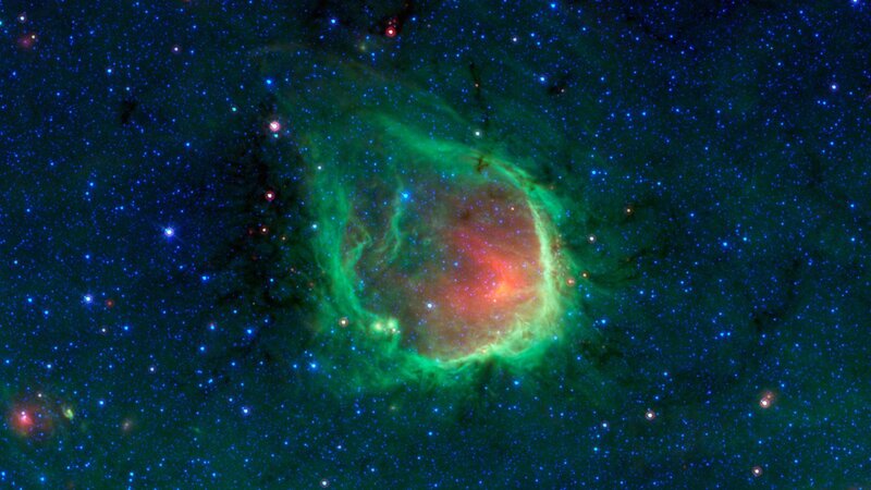 Supernova Remnant — Green, Cosmic, Photograph, Stars, Gas Cloud