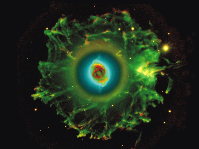 Supernova Remnant — Green, Dramatic