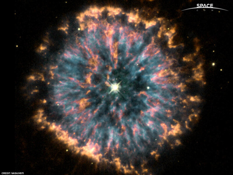 Supernova remnant in space
