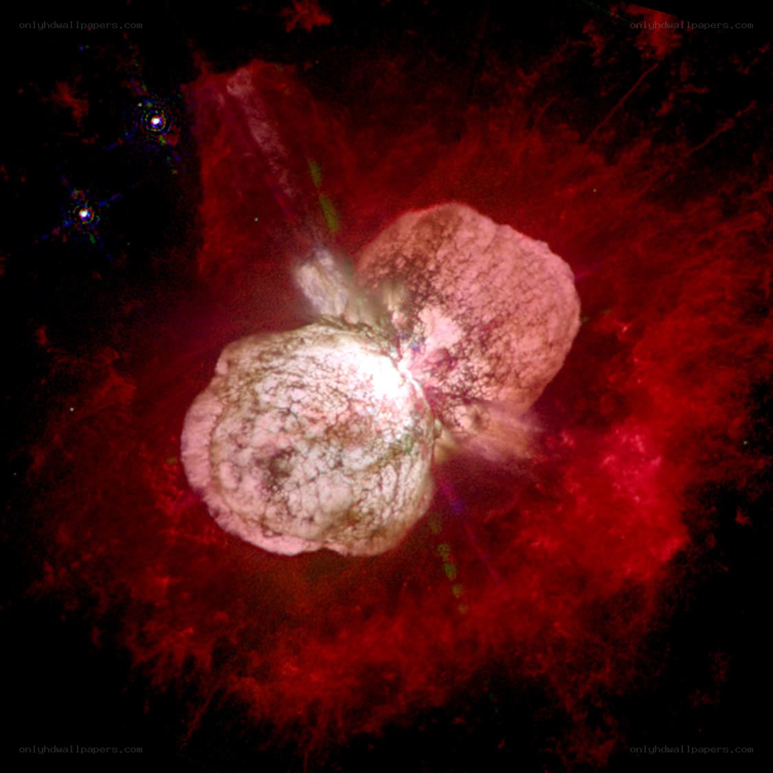 Supernova remnant in space