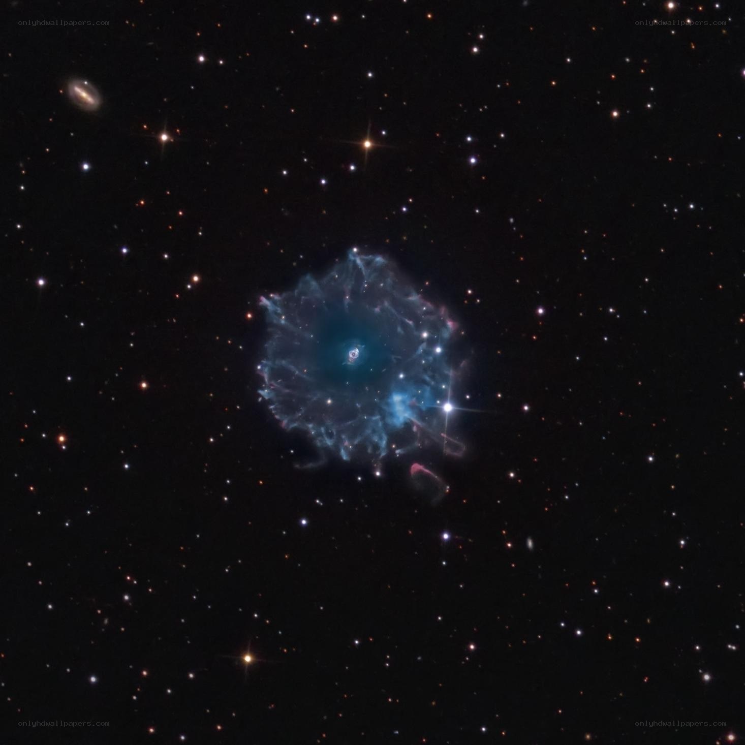 Supernova remnant in space