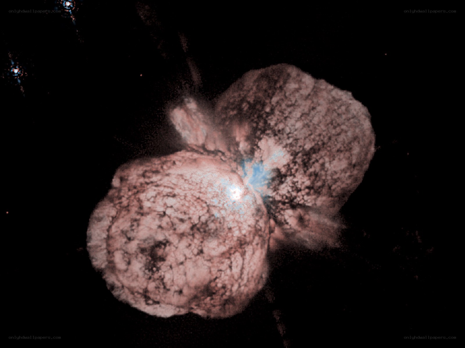 Supernova remnant in space