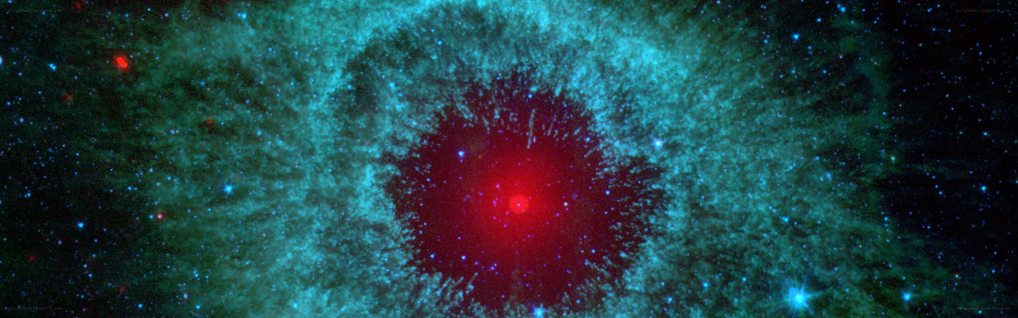 Supernova remnant in space