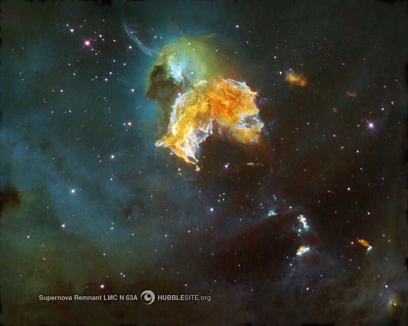 Supernova Remnant LMC N 63A