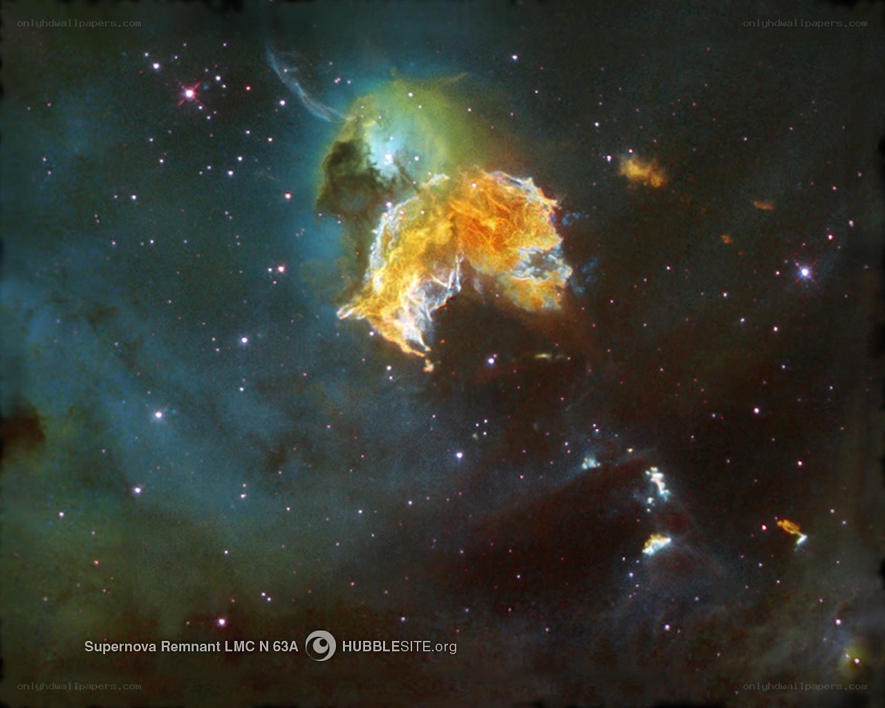 Supernova Remnant LMC N 63A