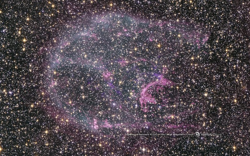 Supernova Remnant N132D — Purple