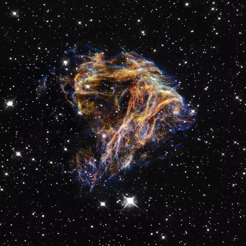 Supernova Remnant — Orange, Cosmic, Night
