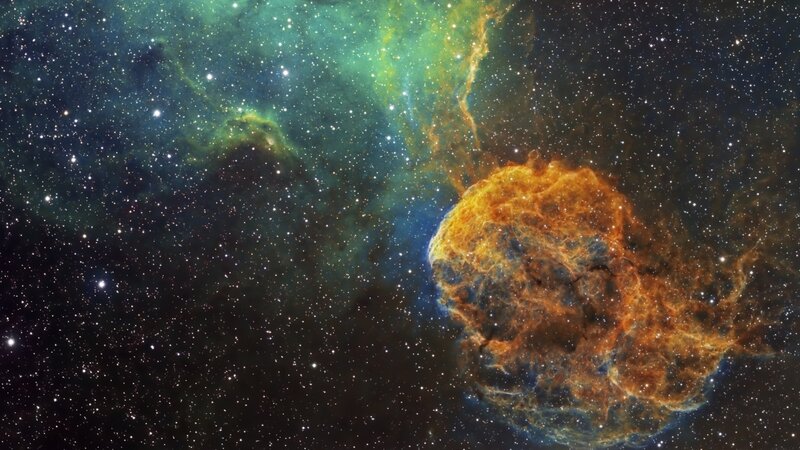 Supernova Remnant — Orange, Cosmic
