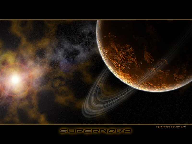 Supernova space scene