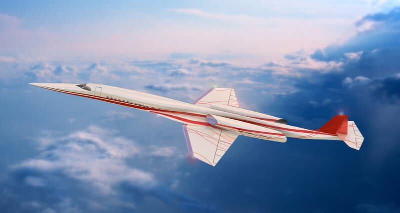 Supersonic Jet Aircraft — White