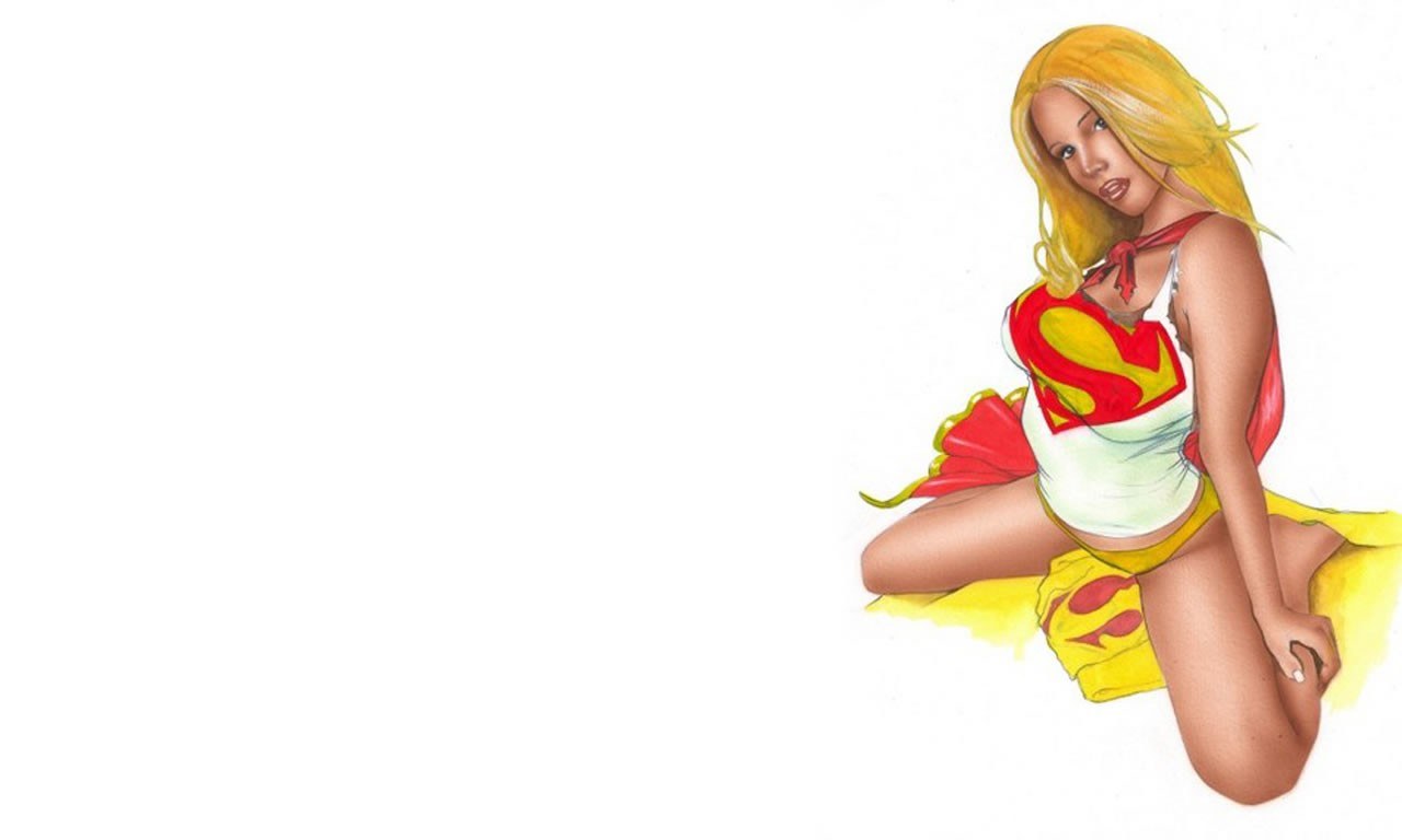 Superwoman character illustration