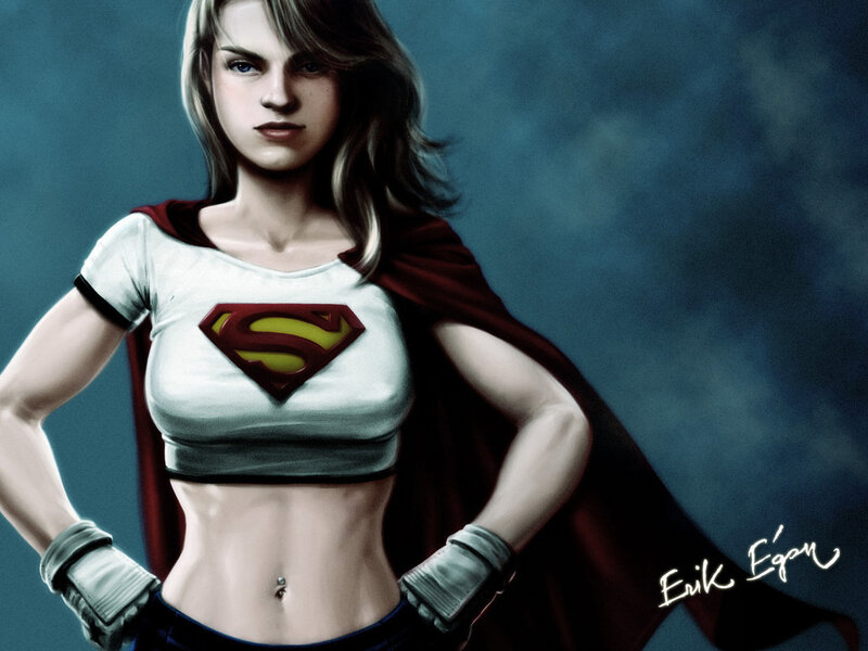 Superwoman in costume