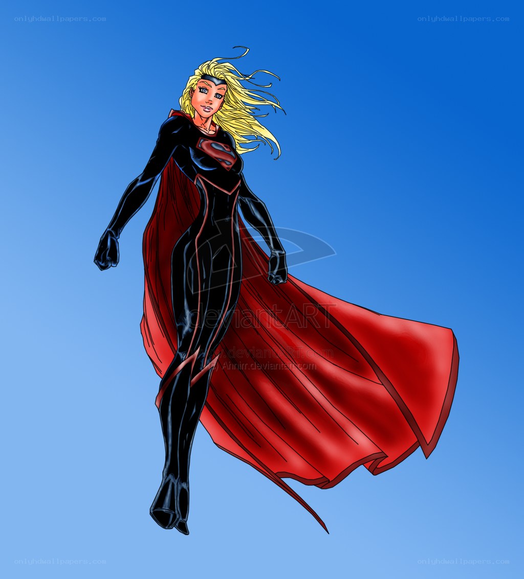 Superwoman in flight
