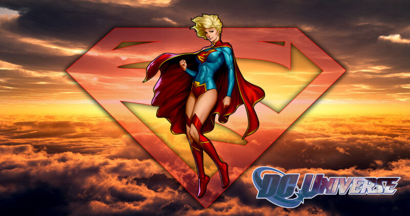 Superwoman in Flight — Red