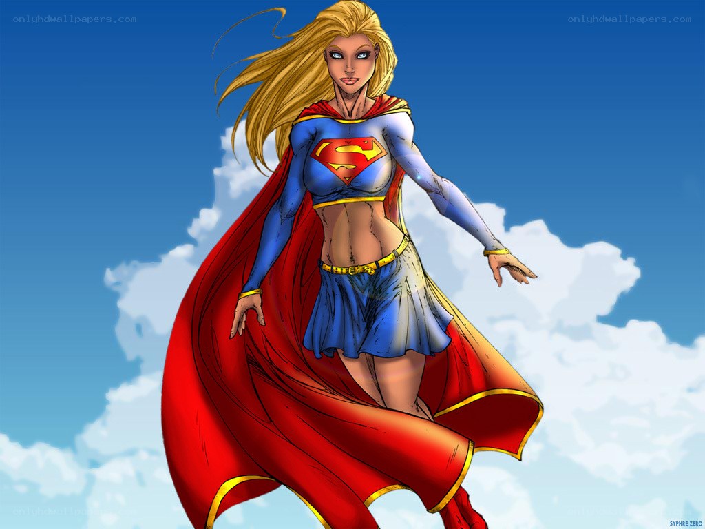 Superwoman in flight