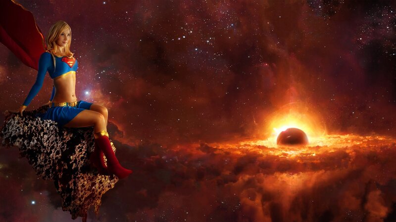 Superwoman on Asteroid