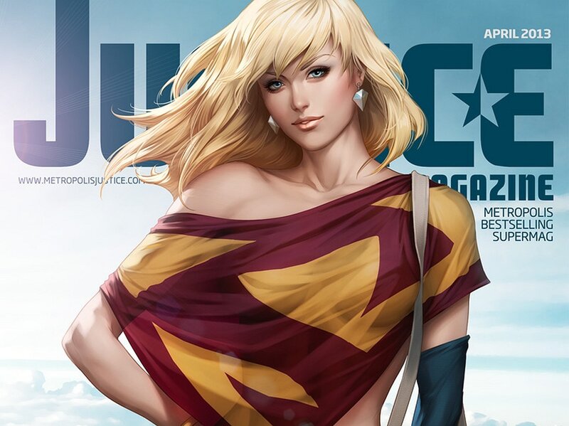 Superwoman on magazine cover