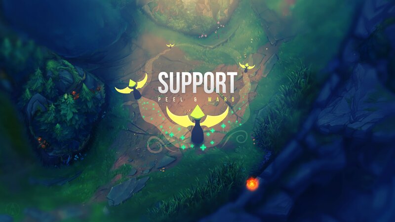 Support Character in Forest