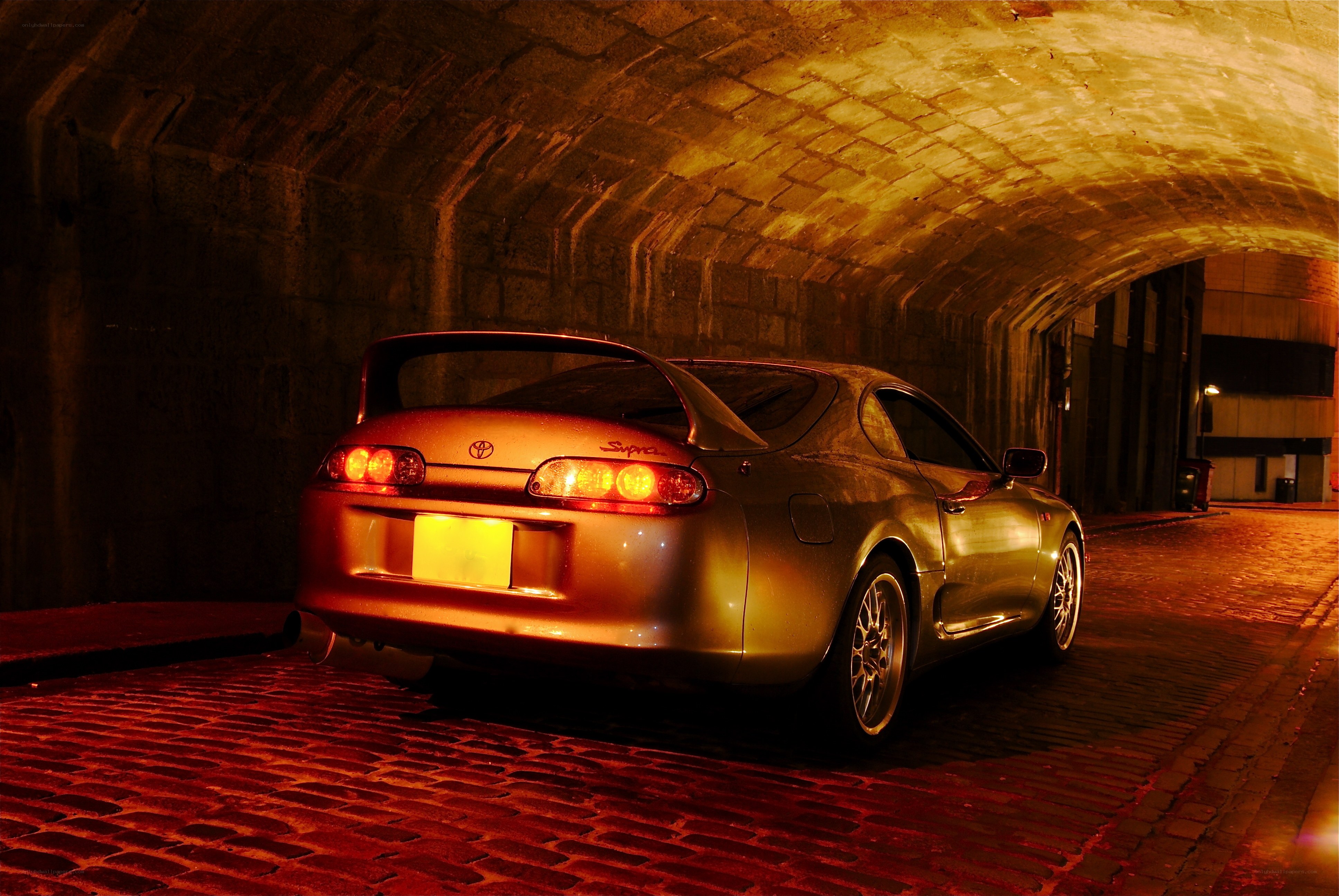 Supra in a stone tunnel