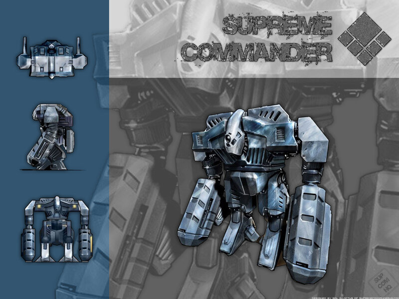 Supreme Commander robot designs