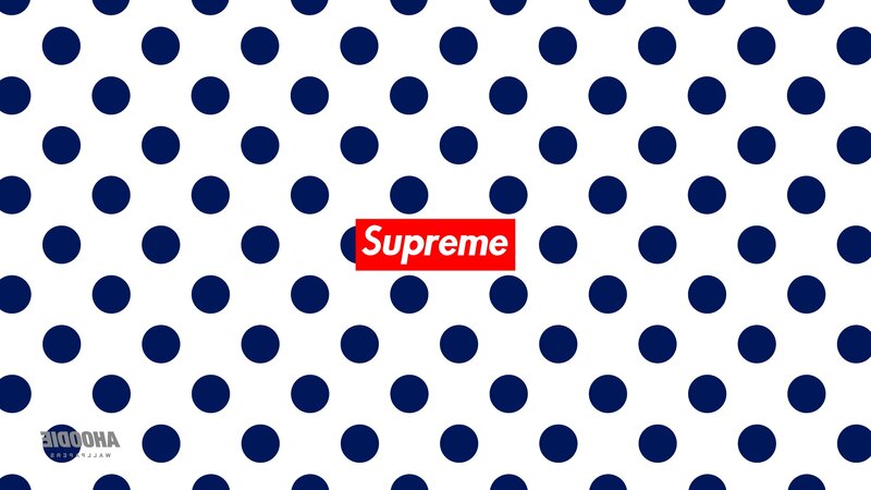 Supreme Logo on Polka Dots