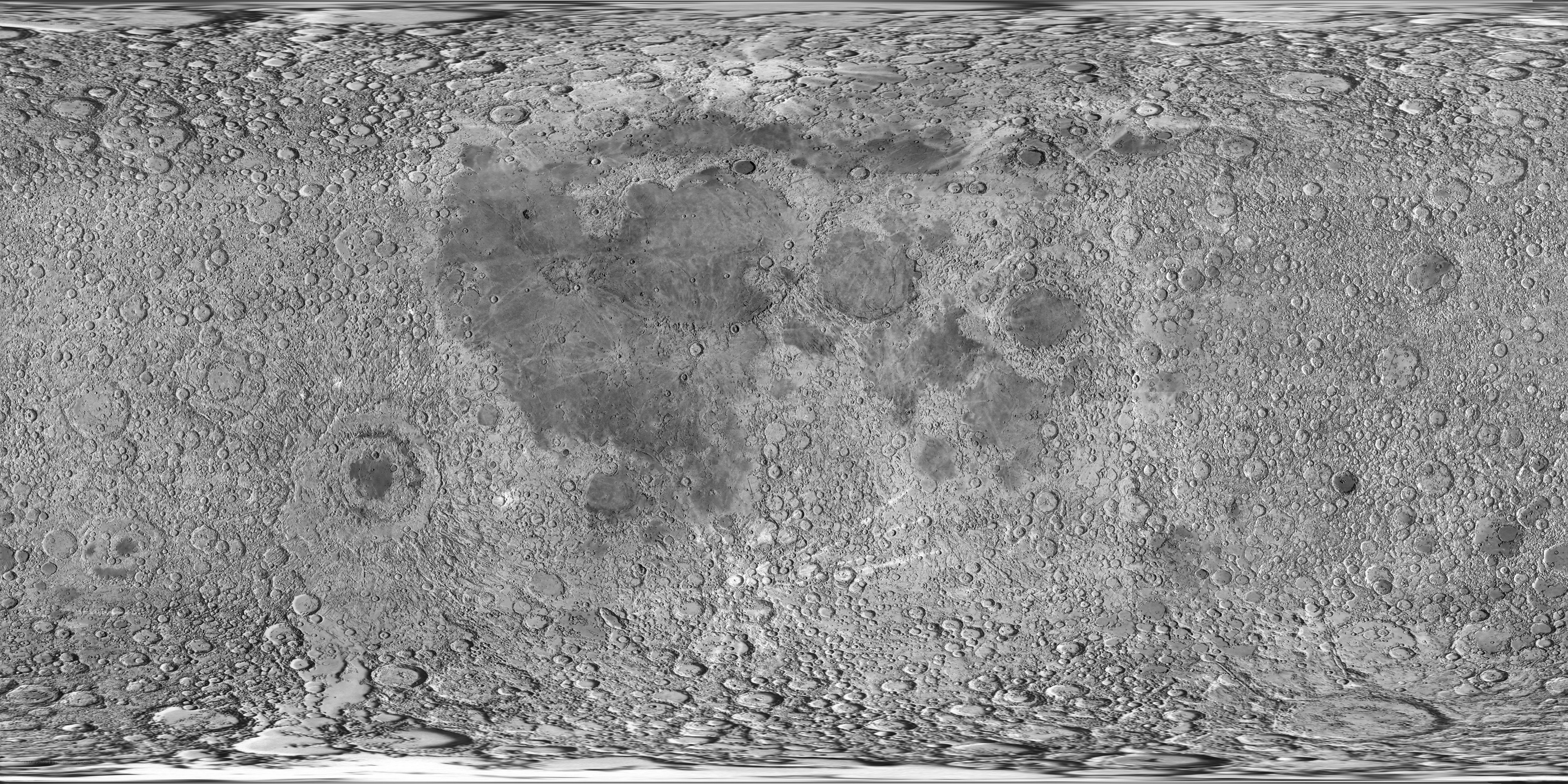 surface of a cratered moon