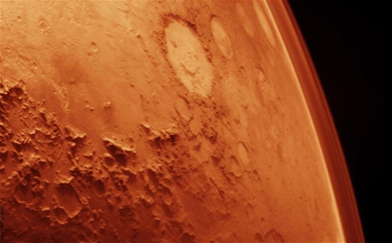 Surface of Mars — Orange, Dramatic, Photograph
