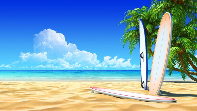 Surfboards on Beach