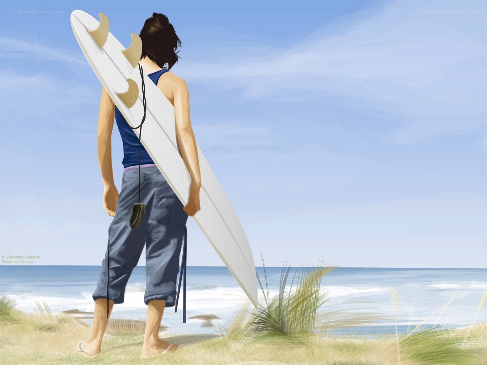 Surfer at the beach