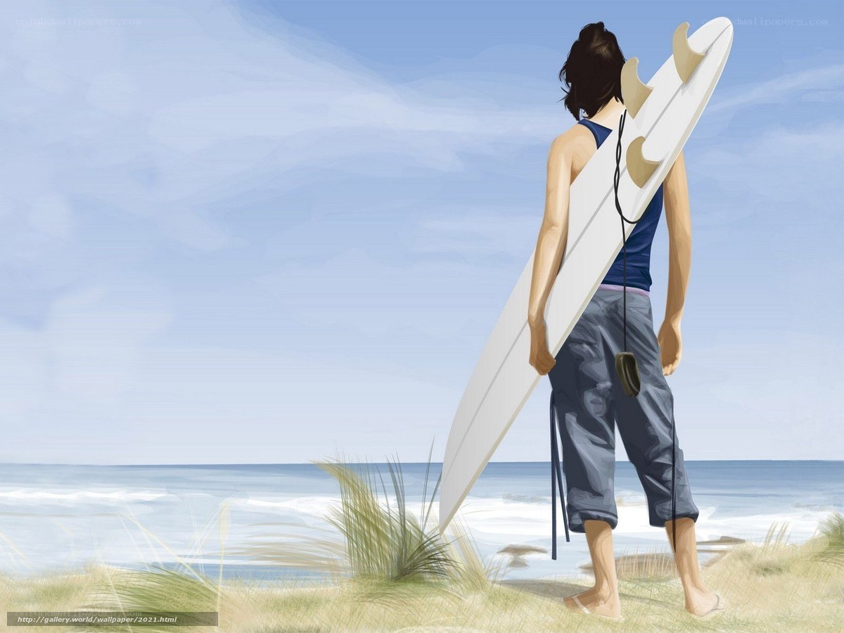 Surfer at the beach
