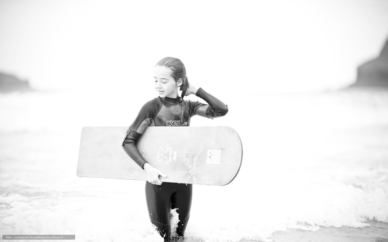 surfer girl at the beach