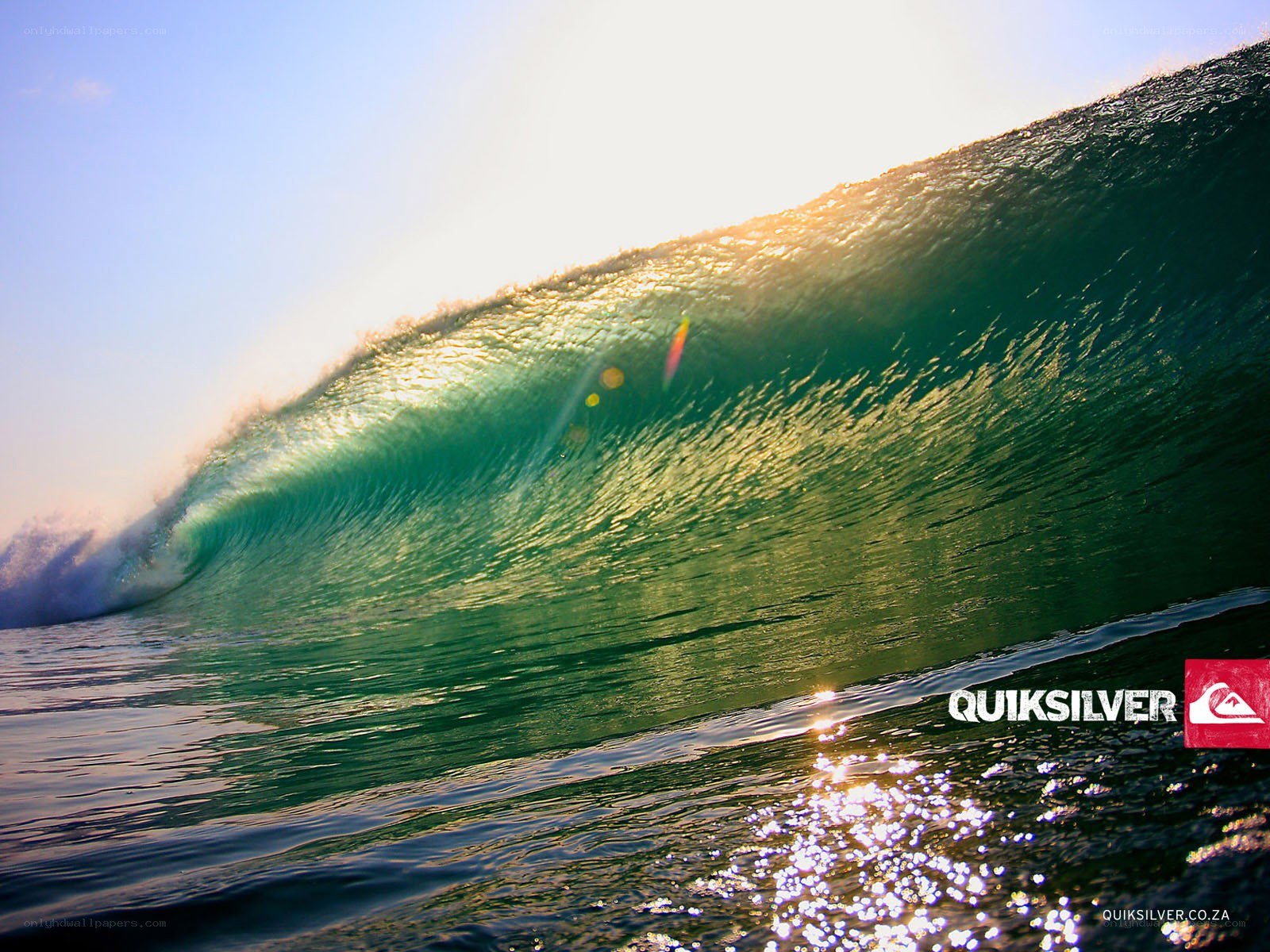 Surfer in a large wave