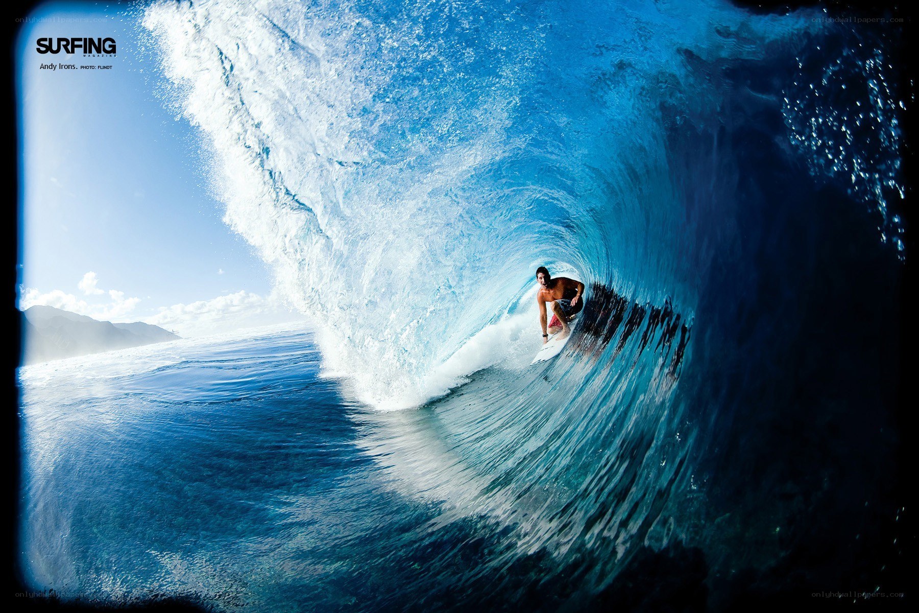 Surfer in a wave tunnel