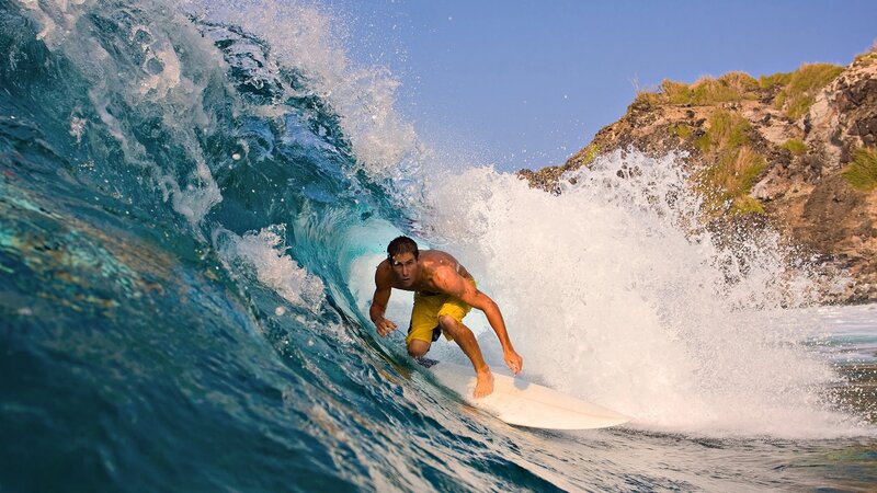 Surfer in Wave