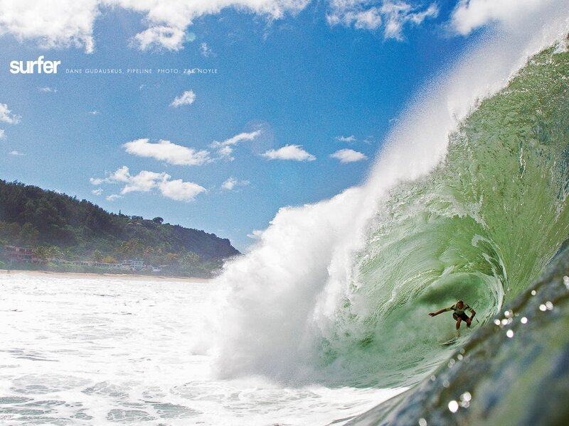 Surfer in Wave Tunnel — Blue, Dramatic, Afternoon, Photograph, Ocean, Sky