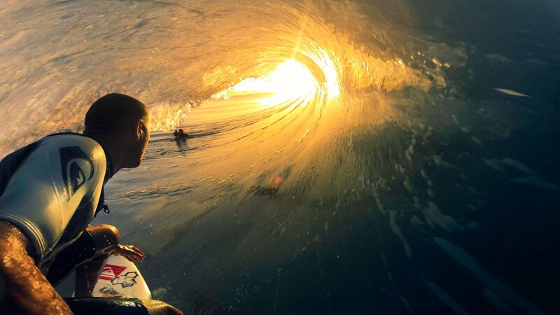 Surfer in Wave Tunnel — Gold