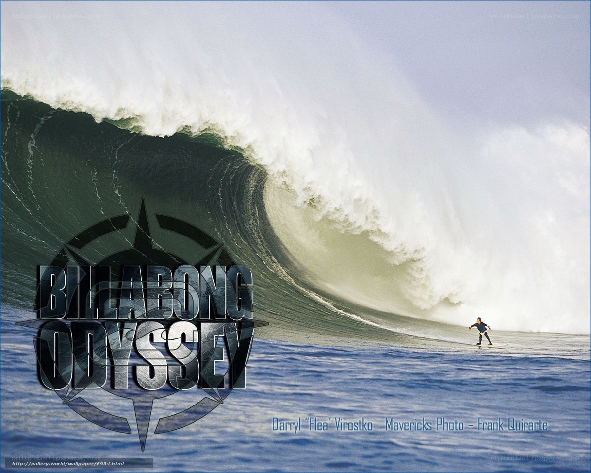 Surfer on a massive wave