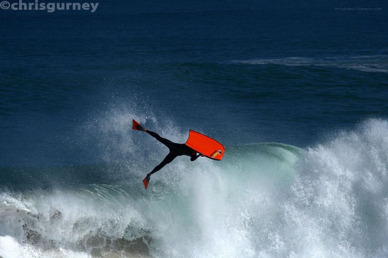Surfer on a wave