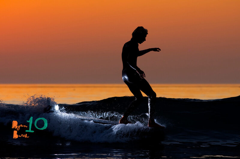 Surfer on a Wave — Orange