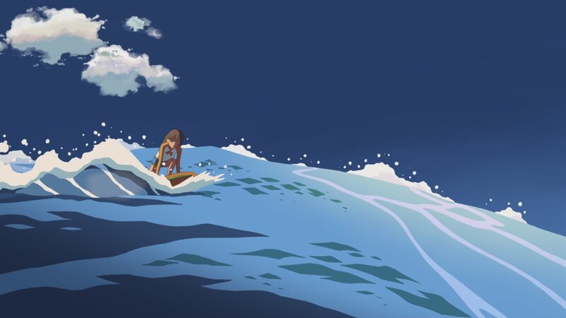 Surfer on a wave