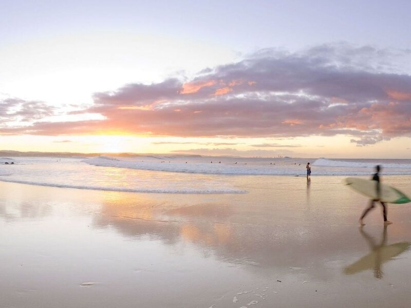 Surfer on Beach