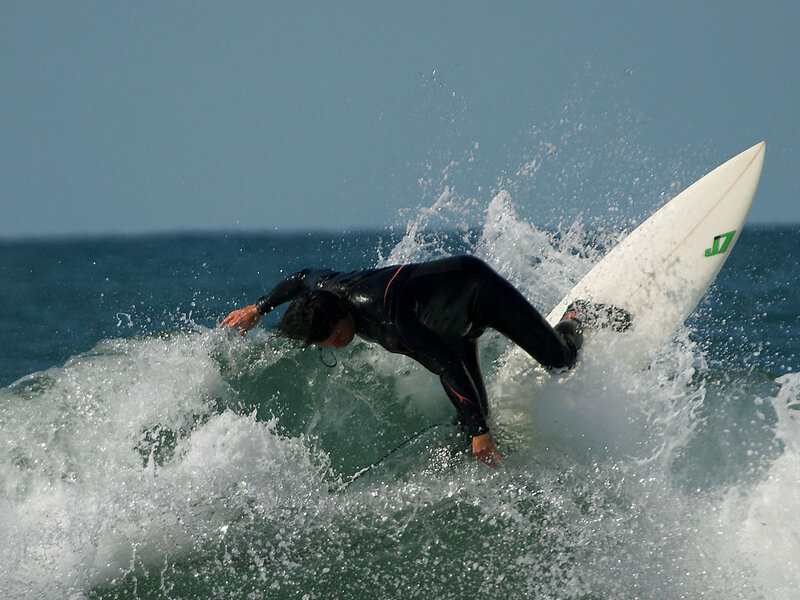 Surfer on Wave — Blue, Dynamic