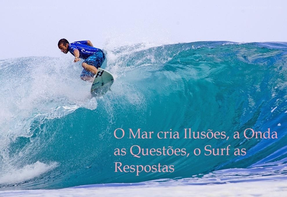 Surfer riding a wave