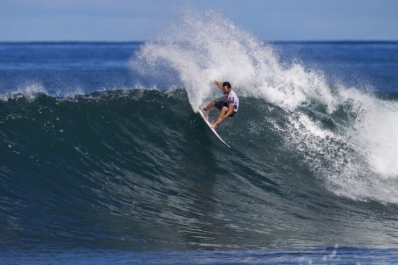 Surfer Riding Wave — Blue, Ocean