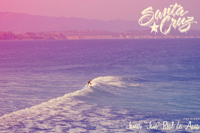 Surfer Riding Wave — Purple