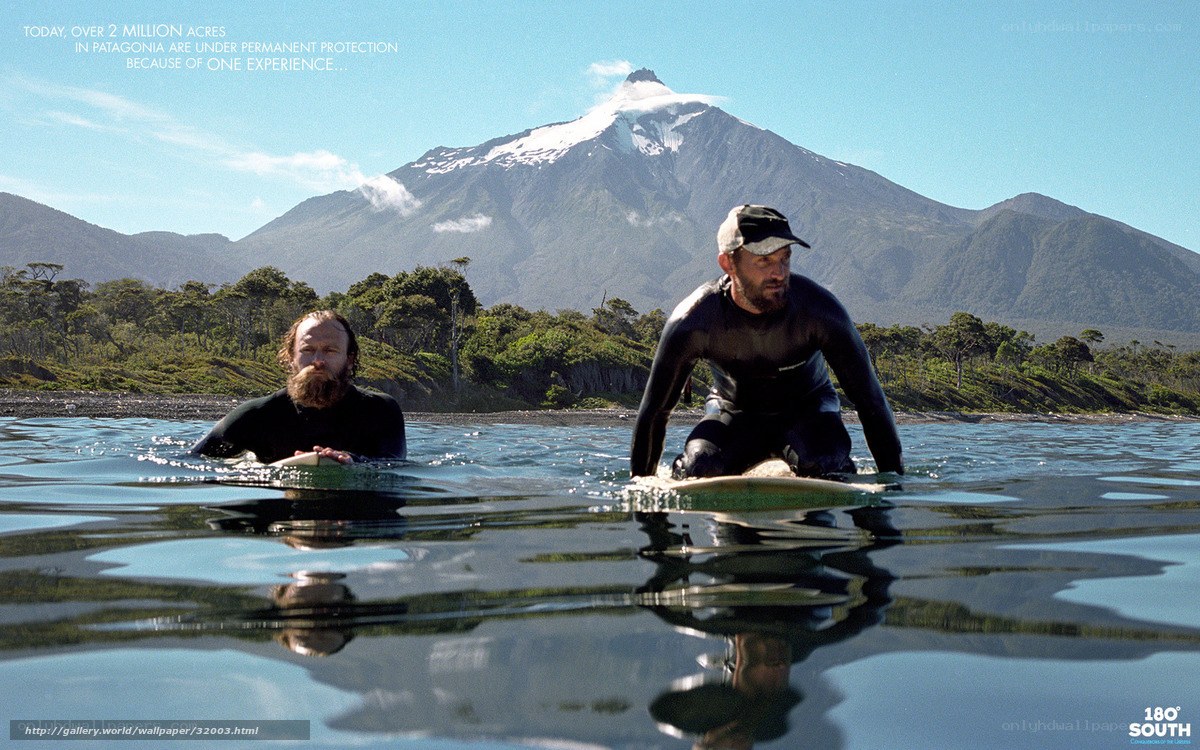 Surfers in Patagonia
