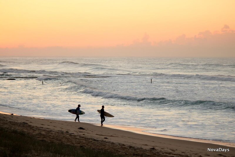Surfers on Beach