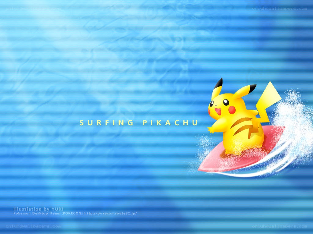Surfing Pikachu