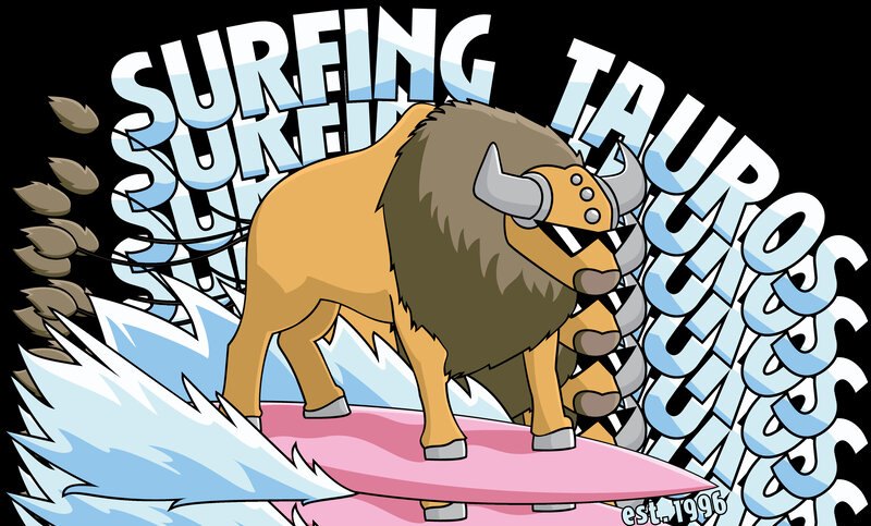 Surfing Tauros Pokémon