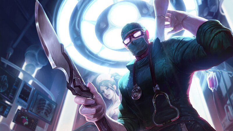 Surgeon Holding a Knife